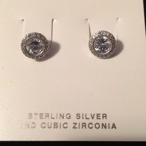 Lord & Taylor Silver & Cubic Zirconia Earrings